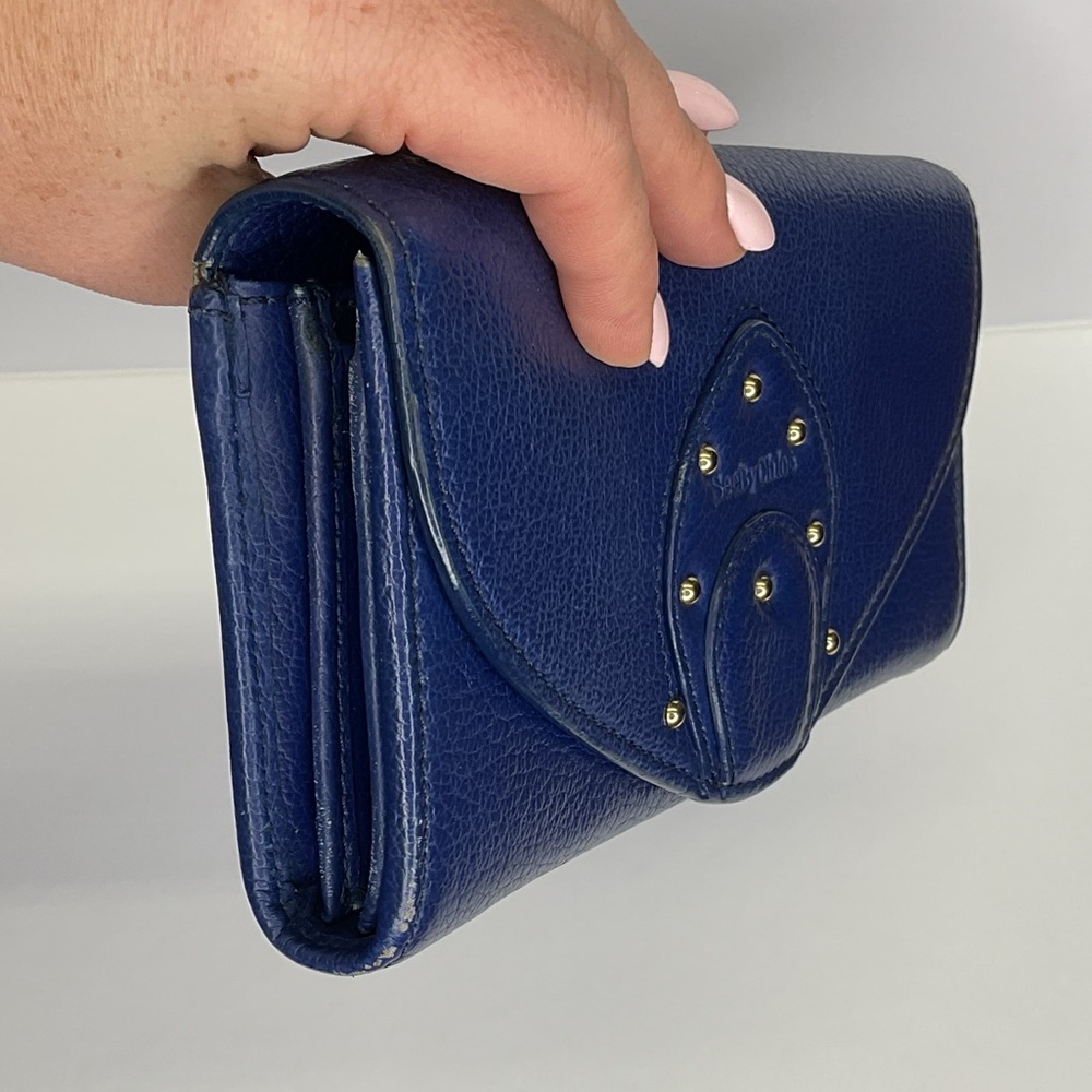 See by Chloe - Blue Leather Women's Wallet - Picture 8 of 11